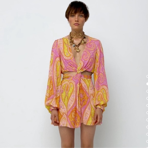 NWT ZARA Cut Out Mini Dress - Picture 4 of 8